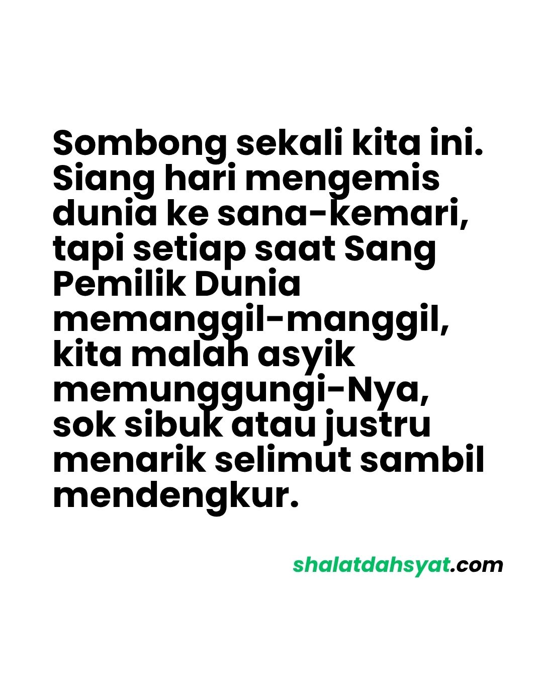 Hadirkan Hati Dalam Shalat